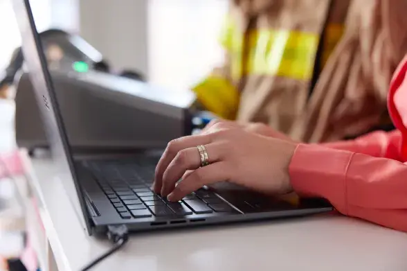 computer typing