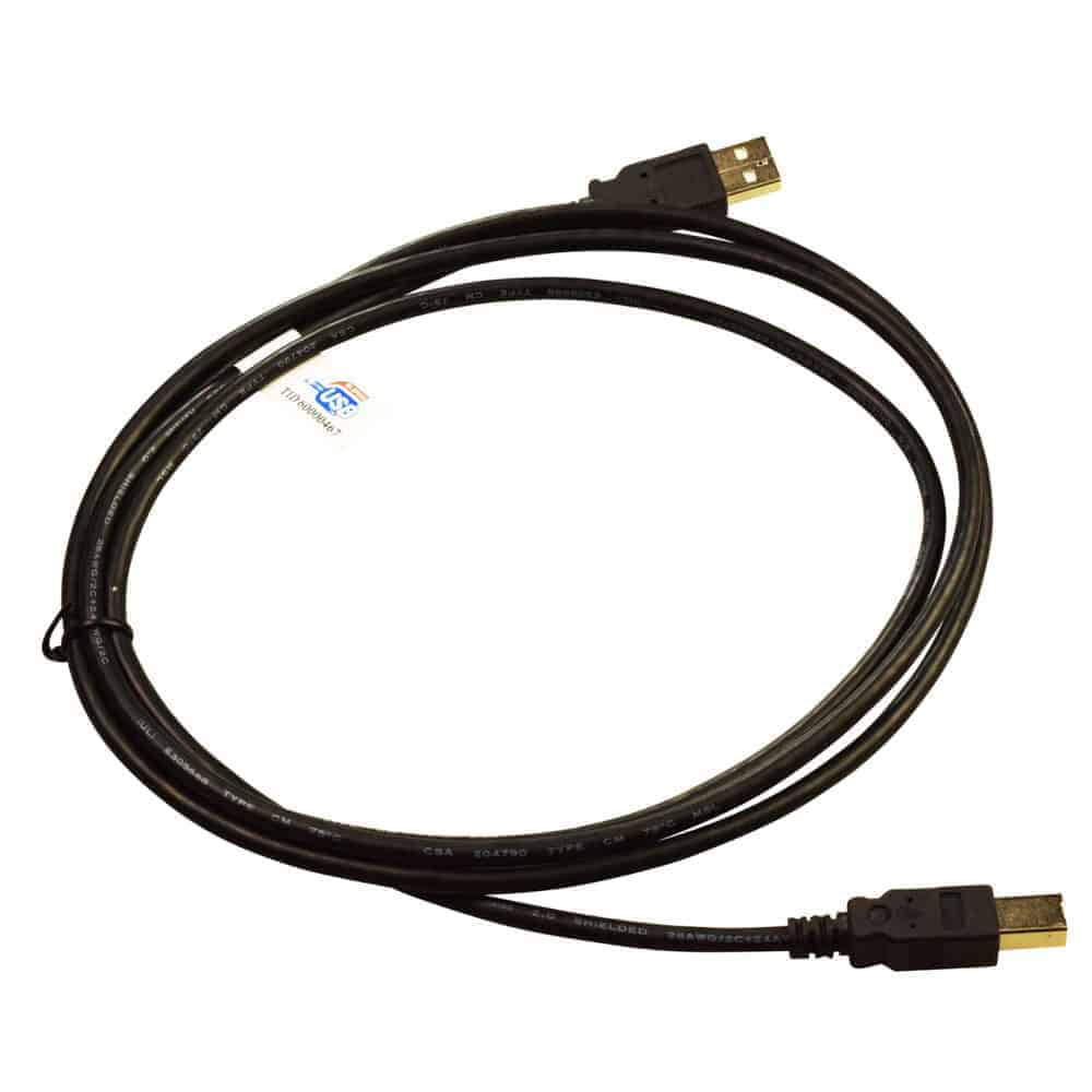 USB 2.0 Computer Cable USB A → USB B 6' Black Accutec